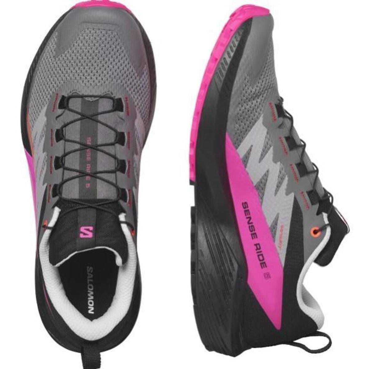 Tênis Salomon Sense Ride 5 Unissex E Rosa - Cinza | Netshoes