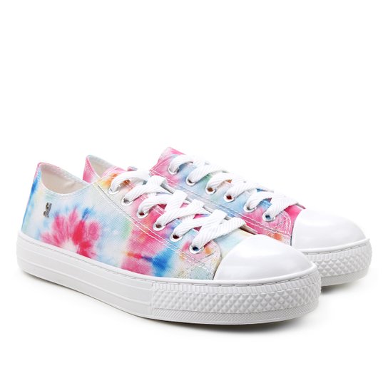 Tênis Santa Lolla Tie Dye Feminino - Azul Piscina+Rosa é ruim? Tênis Santa Lolla Tie Dye Feminino - Azul Piscina+Rosa é boa?