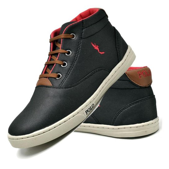 Tênis Sapatenis Botinha infantil masculino cano alto 7800 Polo Blu - Preto Menor preço em Tênis Sapatenis Botinha infantil masculino cano alto 7800 Polo Blu - Preto