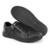 Tenis Sapatenis Casual Couro Legitimo Fecho Elastico E Ziper Br2  - Preto - Preto