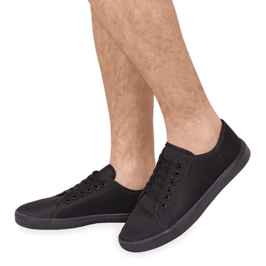 Tenis Sapatenis Casual Esporte Masculino Kevin Sintonia - Preto Menor preço em Tenis Sapatenis Casual Esporte Masculino Kevin Sintonia - Preto