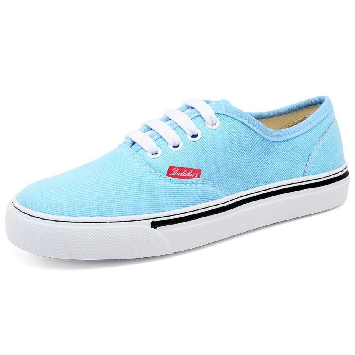 Tênis Sapatênis Casual Feminino Polo Blu Leve Confortável Azul