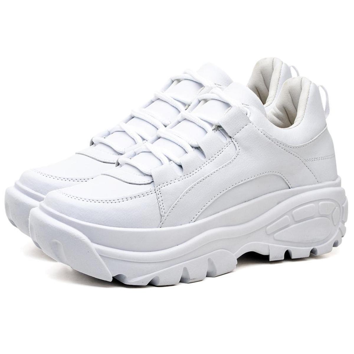 Tênis Sapatênis Casual Plataforma Modern Feminino DUBUY 728AB - Branco |  Netshoes