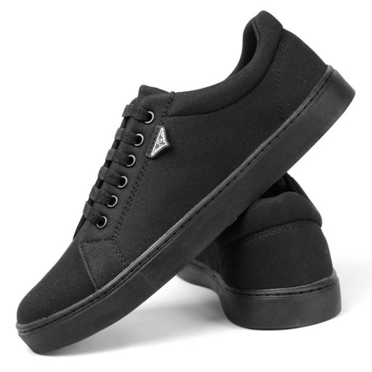 Tenis Sapatenis JG Original SB Casual Masculino - Preto Menor preço em Tenis Sapatenis JG Original SB Casual Masculino - Preto
