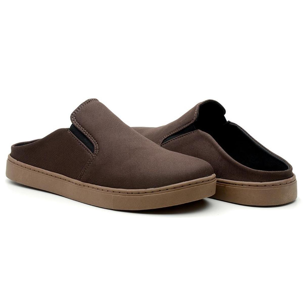 Tenis Sapatenis Masculino Babuche Confortavel Lançamento - Marrom | Netshoes