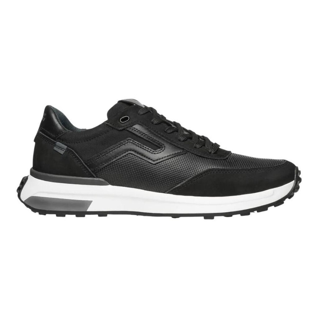 Tênis Sapatênis Pegada Nobuck Couro Preto Masculino
