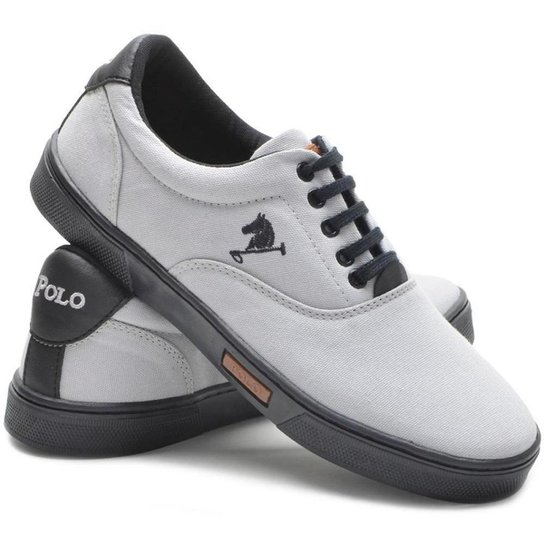 Tênis Sapatenis Sapato Botinha Polo Joy E Sapatenis Polo Joy Kit 2 Pares - Marinho+Cinza