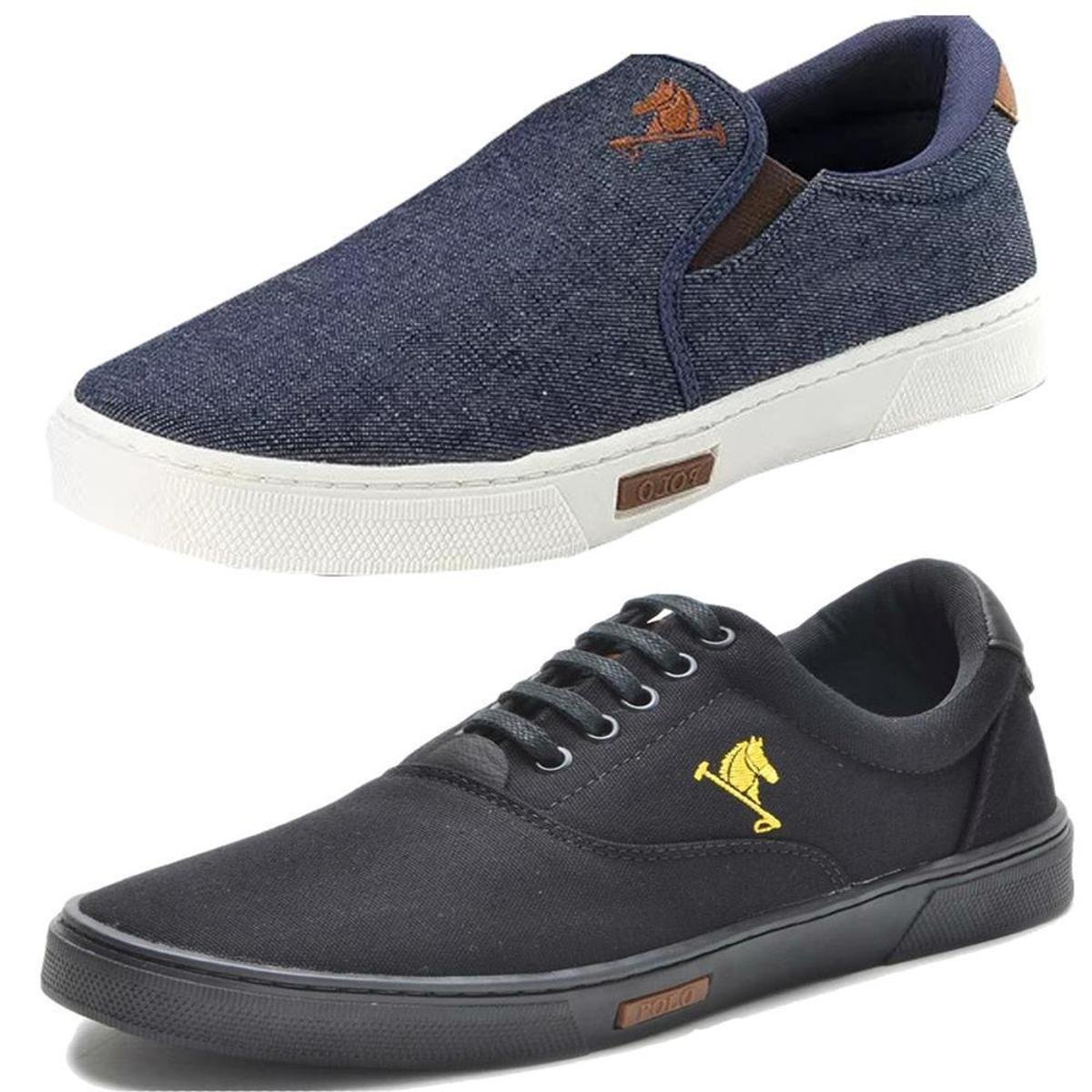 Tenis Sapatenis Sapato Casual E Iate Sem Cardarço Elastico Polo Joy -  Jeans+Caramelo | Netshoes