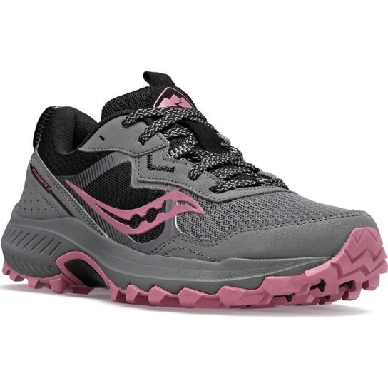 Tênis Saucony de Trilha Excursion TR 16 Feminino Cinza/Rosa - Rosa Menor preço em Tênis Saucony de Trilha Excursion TR 16 Feminino Cinza/Rosa - Rosa