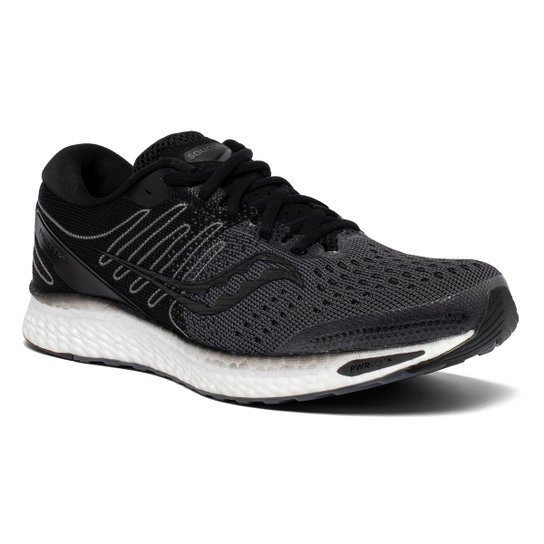 Tênis Saucony Freedom 3 II Masculino - Preto+Branco Menor preço em Tênis Saucony Freedom 3 II Masculino - Preto+Branco
