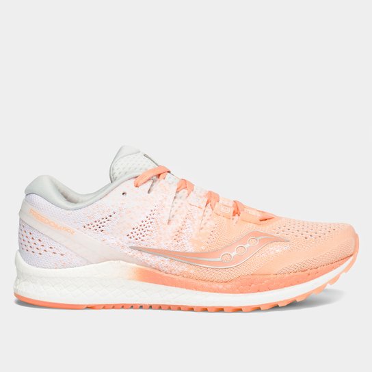 Tênis Saucony Freedom Iso 2 Feminino - Nude+branco Menor preço em Tênis Saucony Freedom Iso 2 Feminino - Nude+branco