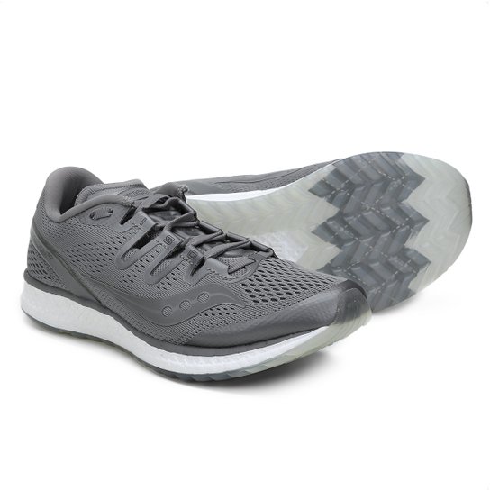 Tênis Saucony Freedom ISO Masculino - Cinza Menor preço em Tênis Saucony Freedom ISO Masculino - Cinza