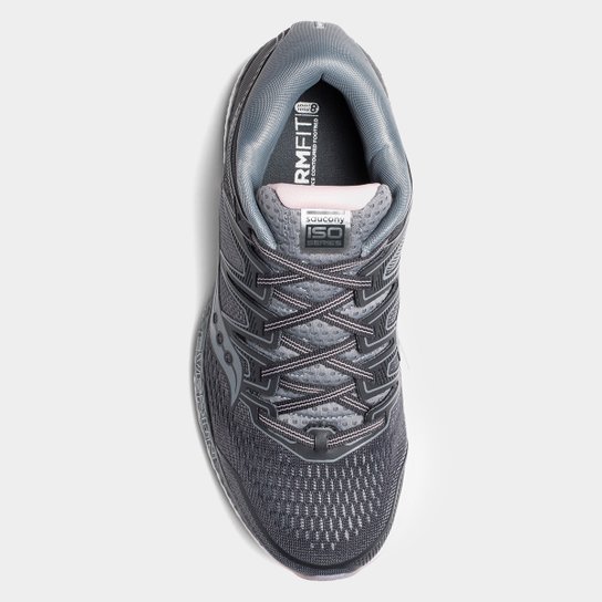 Saucony women's everun hurricane iso 5 running shoes - gunmetal Clearance