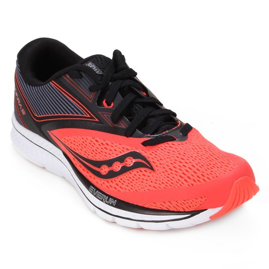 Tênis Saucony Kinvara 9 Masculino - Vermelho e Preto Menor preço em Tênis Saucony Kinvara 9 Masculino - Vermelho e Preto