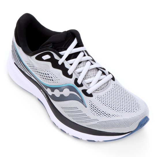 Tênis Saucony Ride 14 Masculino - Azul+Cinza Menor preço em Tênis Saucony Ride 14 Masculino - Azul+Cinza