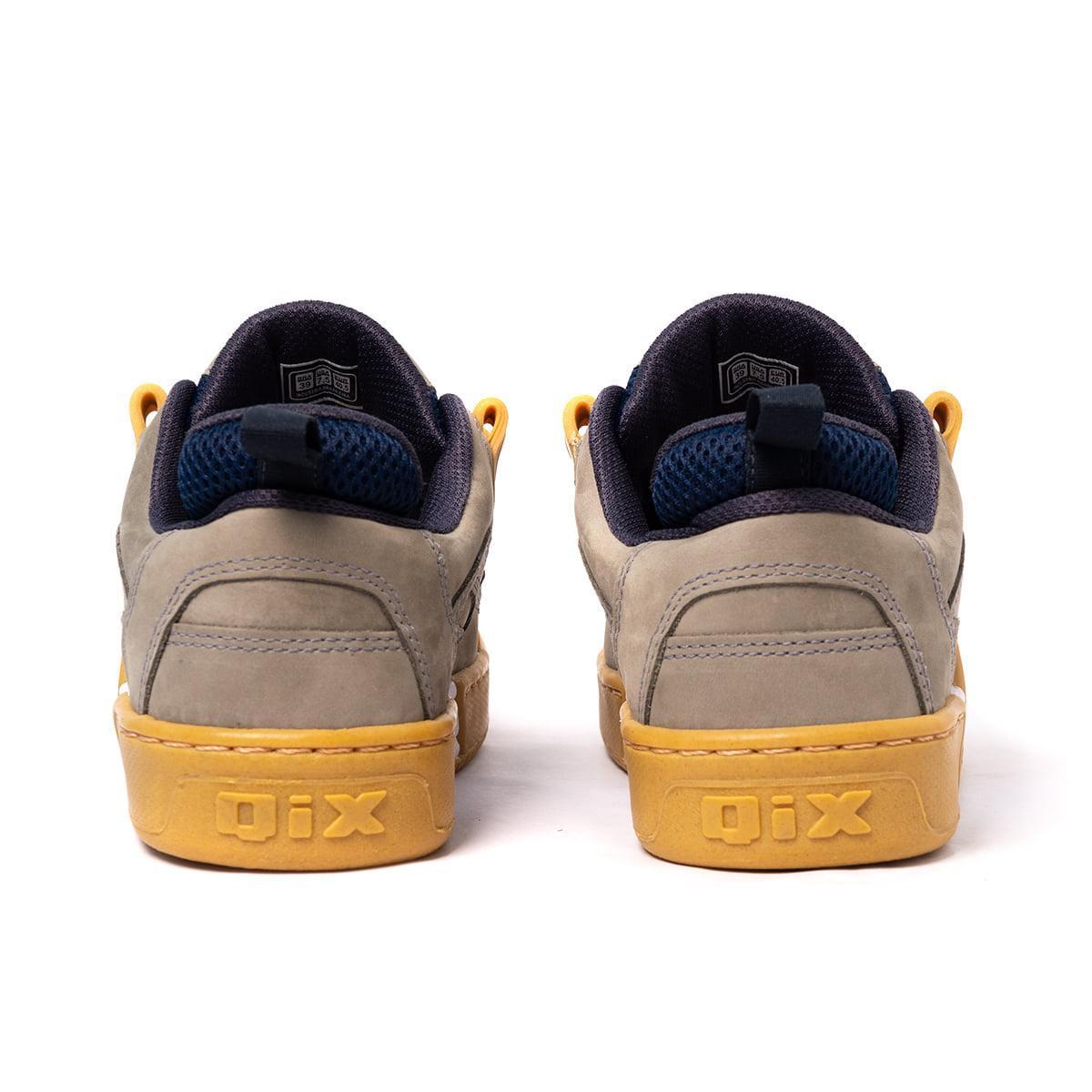 Tenis Skate Qix Hexagon Retro Masculino Especial Couro - Amarelo