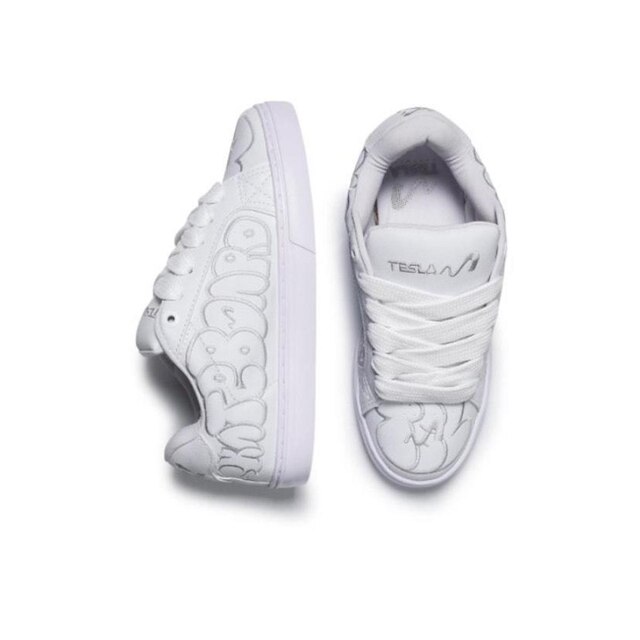 Tênis Skate Tesla Hertz Art White
