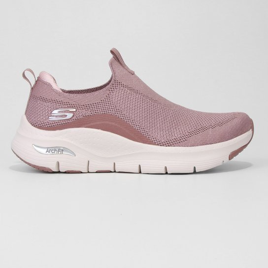 Tênis Skechers Arch Fit Feminino - Vinho Menor preço em Tênis Skechers Arch Fit Feminino - Vinho