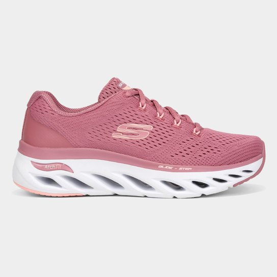 Tênis Skechers Arch Fit Glide Step Top Glory Feminino - Vermelho Menor preço em Tênis Skechers Arch Fit Glide Step Top Glory Feminino - Vermelho