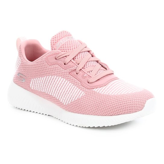 Tênis Skechers Bobs Squad Turn Up Feminino - Rosa