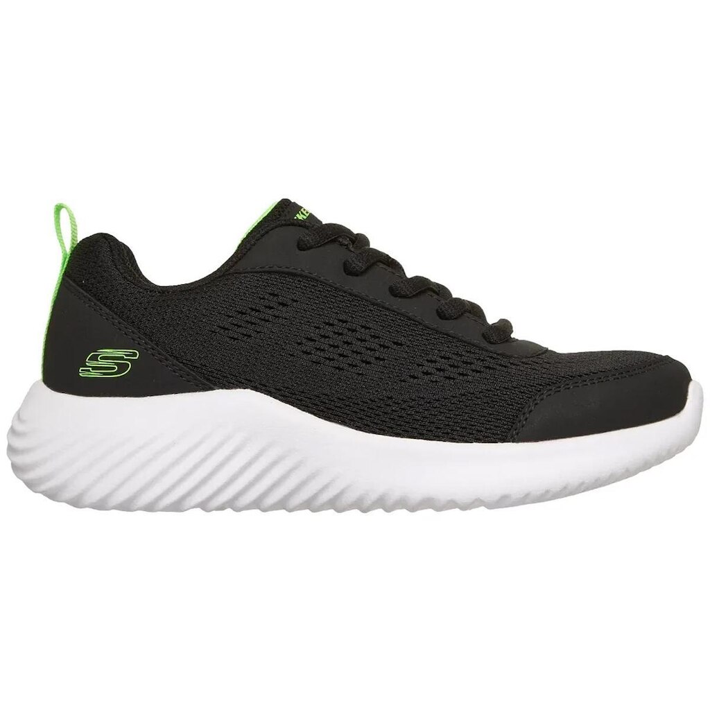 Tênis Skechers Bounder Quanta Pacer Infantil Preto