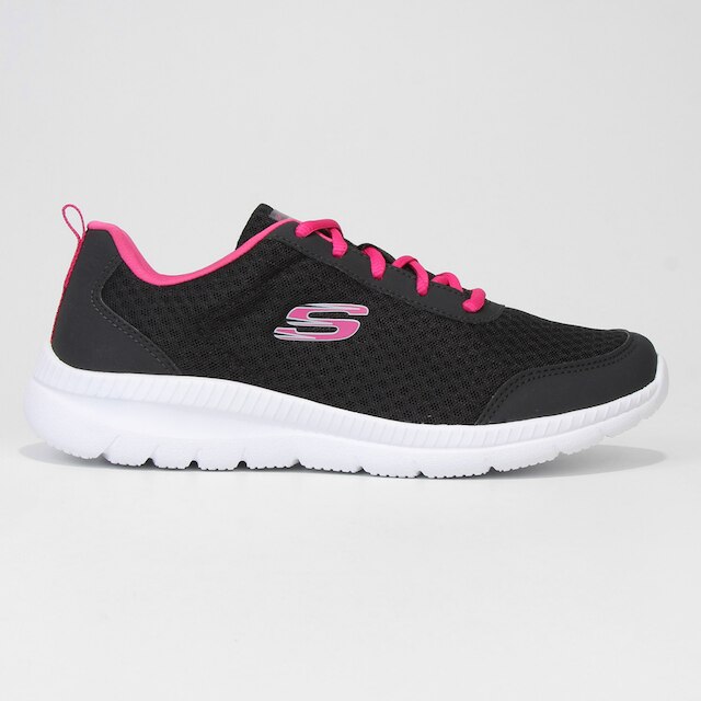 Tênis Skechers Bountiful Be Kind Feminino - Preto+Roxo é boa?