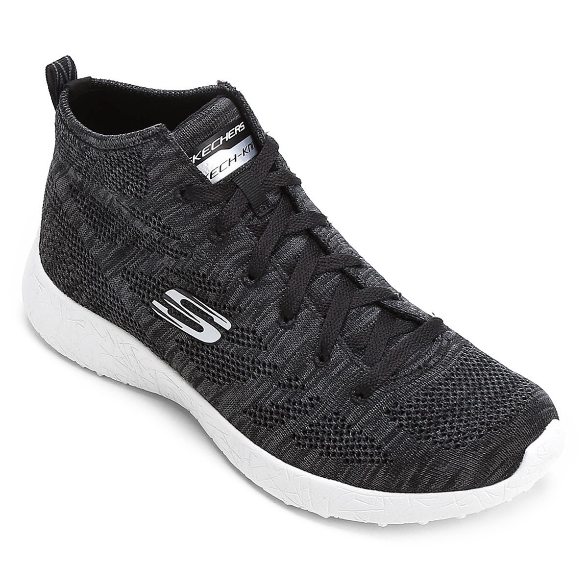 Tênis Skechers Burst Divergent Feminino Preto+Branco Netshoes