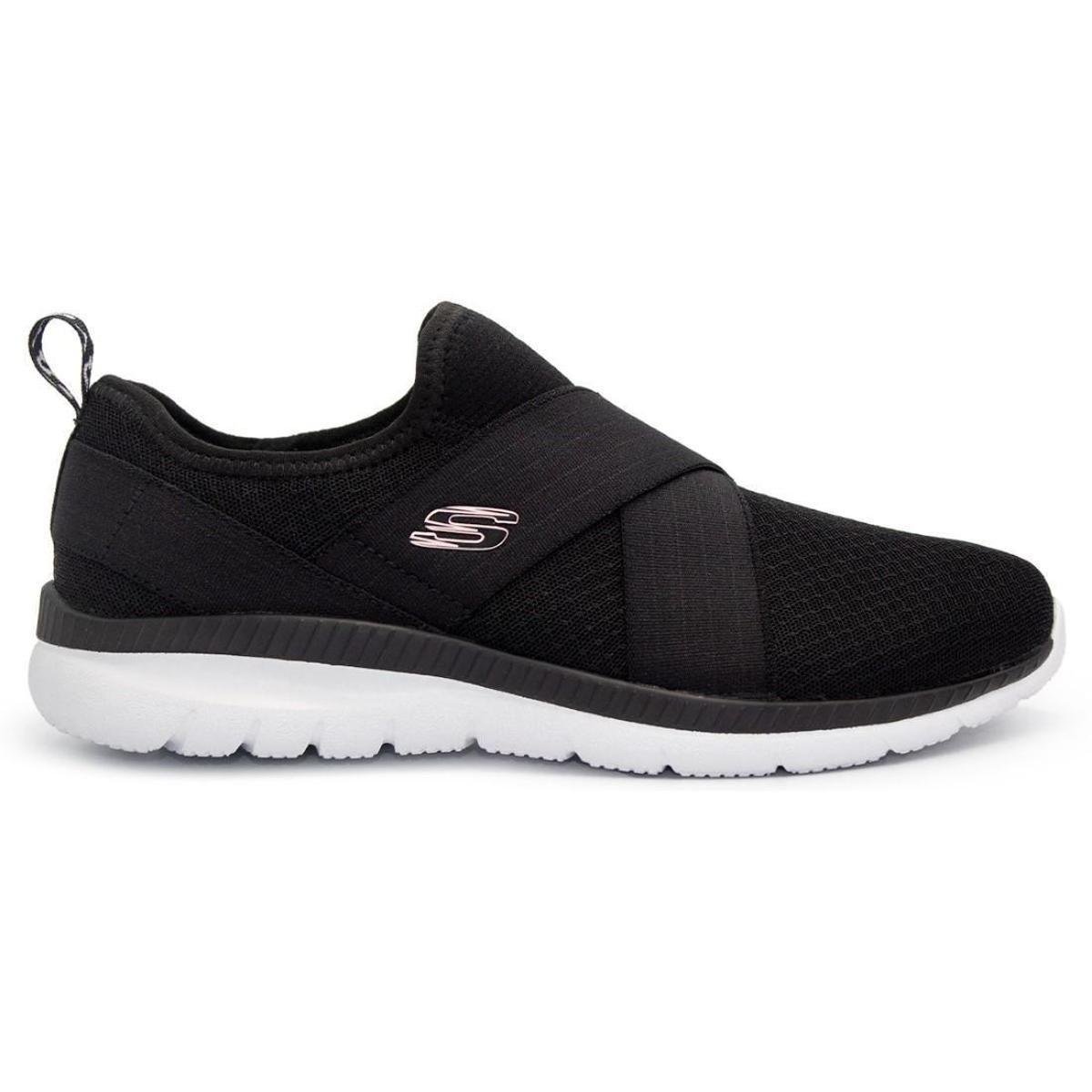 TΓͺnis Skechers Feminino Bountiful Preto+Branco Netshoes