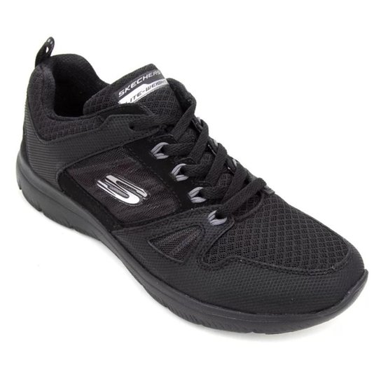 Tênis Skechers Feminino Summits - New World - Preto Menor preço em Tênis Skechers Feminino Summits - New World - Preto