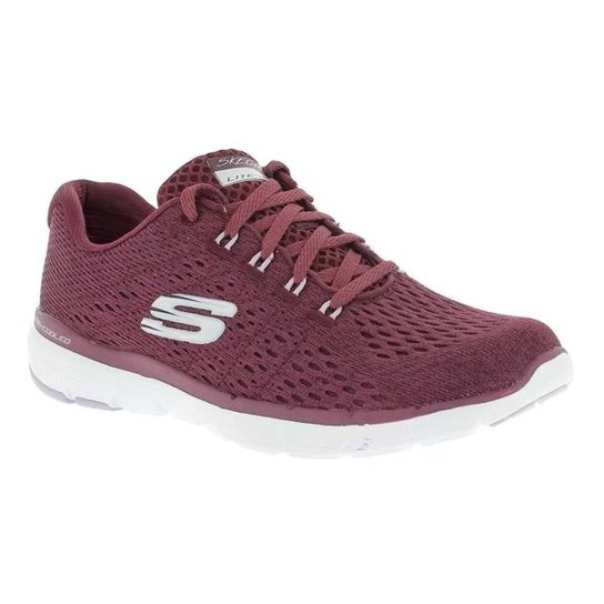 Tênis Skechers Flex Appeal 3.0-Satellites Feminino - Bordô