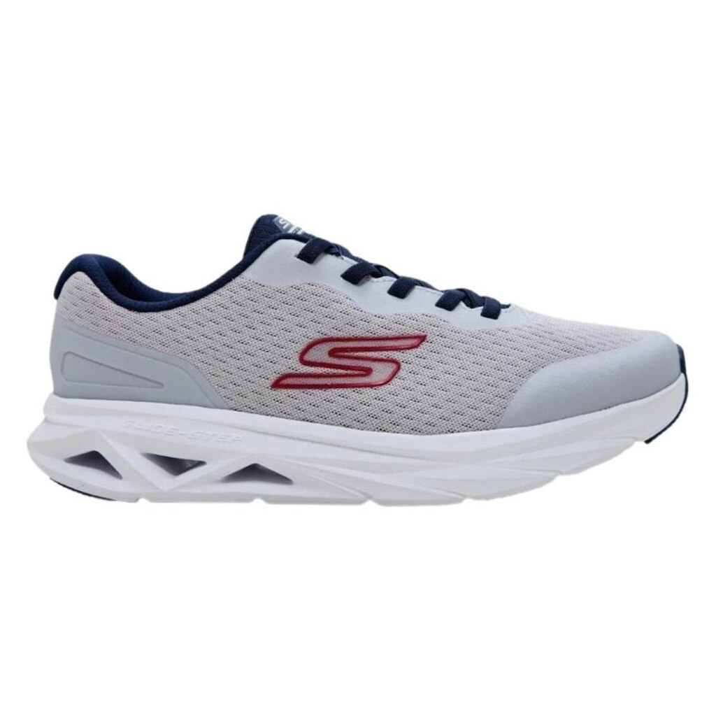 Tênis Skechers Glide-Step Vortex - Avalin Gtm-221041 Cinza/Azul Marinho