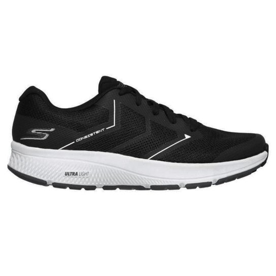 Tênis Skechers Go Run Consistent Traceur Masculino - Preto+Branco