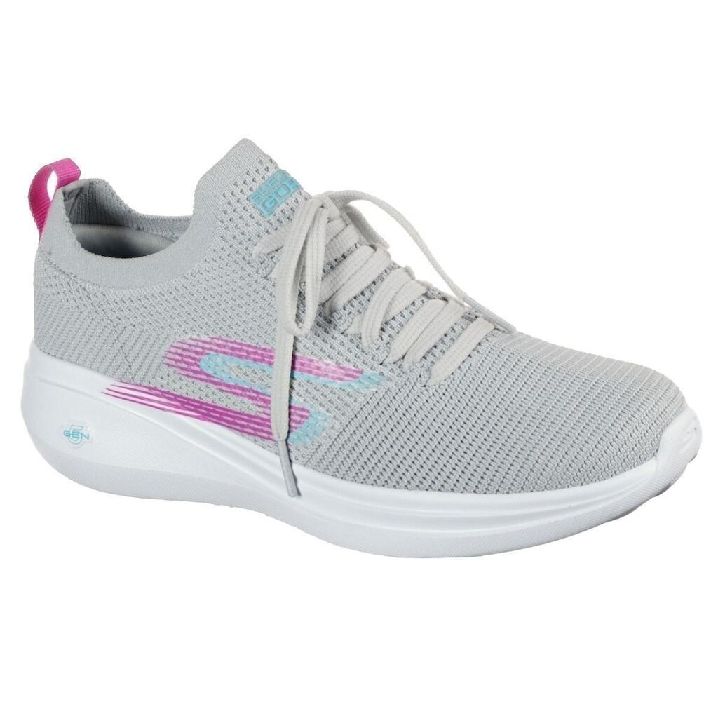 Tenis Skechers go Run Fast Brisk Day Feminino - Cinza e Rosa