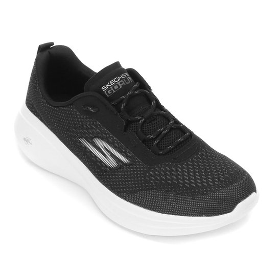 Tênis Skechers Go Run Fast Feminino - Preto+Branco