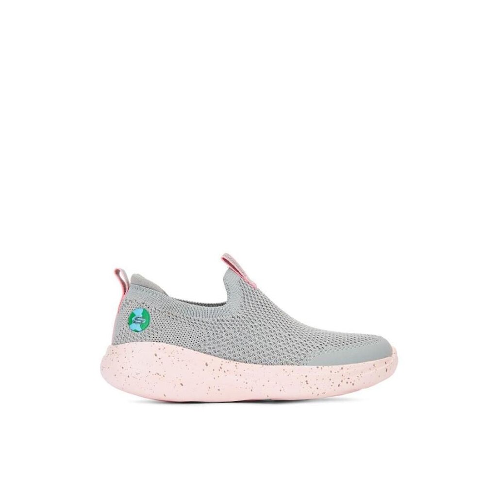 Tênis Skechers Go Run Fast Juvenil - Cinza e Rosa