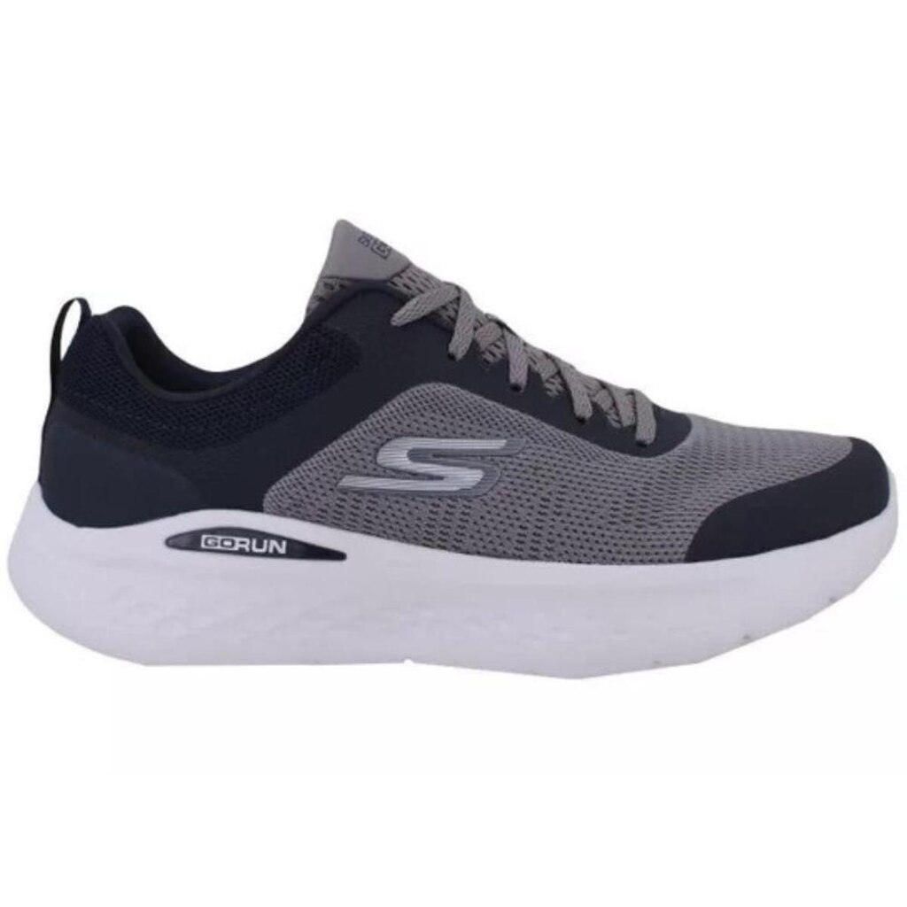 TENIS SKECHERS GO RUN LITE 220894-GYNV CINZA AZUL MARINHO