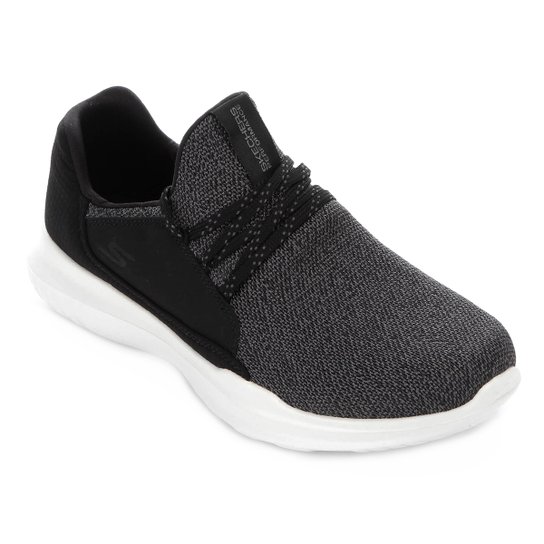 Tênis Skechers Go Run Mojo Inspirat Feminino - Preto+Branco