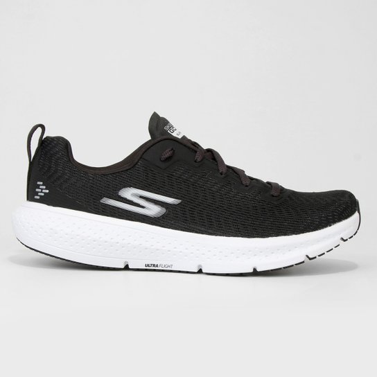 Tênis Skechers Go Run Supersonic Feminino - Preto+Branco Menor preço em Tênis Skechers Go Run Supersonic Feminino - Preto+Branco