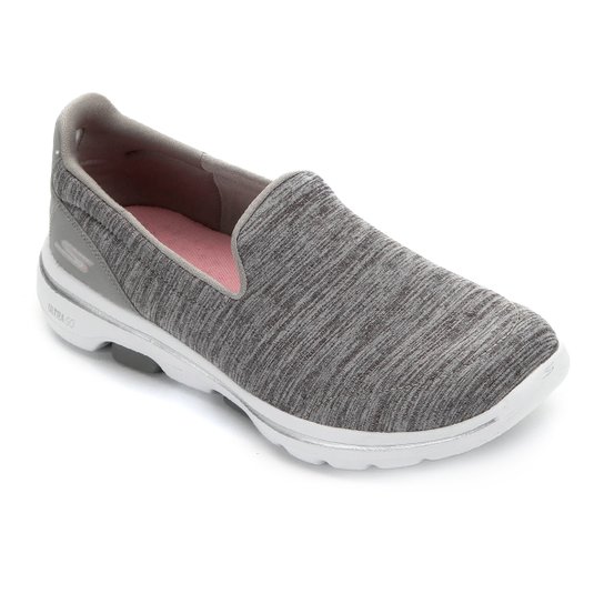 Tênis Skechers Go Walk 5 Honor Feminino - Cinza Menor preço em Tênis Skechers Go Walk 5 Honor Feminino - Cinza