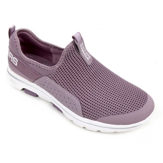 Tênis Skechers Go Walk 5 Sovereing Feminino - Lilás Menor preço em Tênis Skechers Go Walk 5 Sovereing Feminino - Lilás