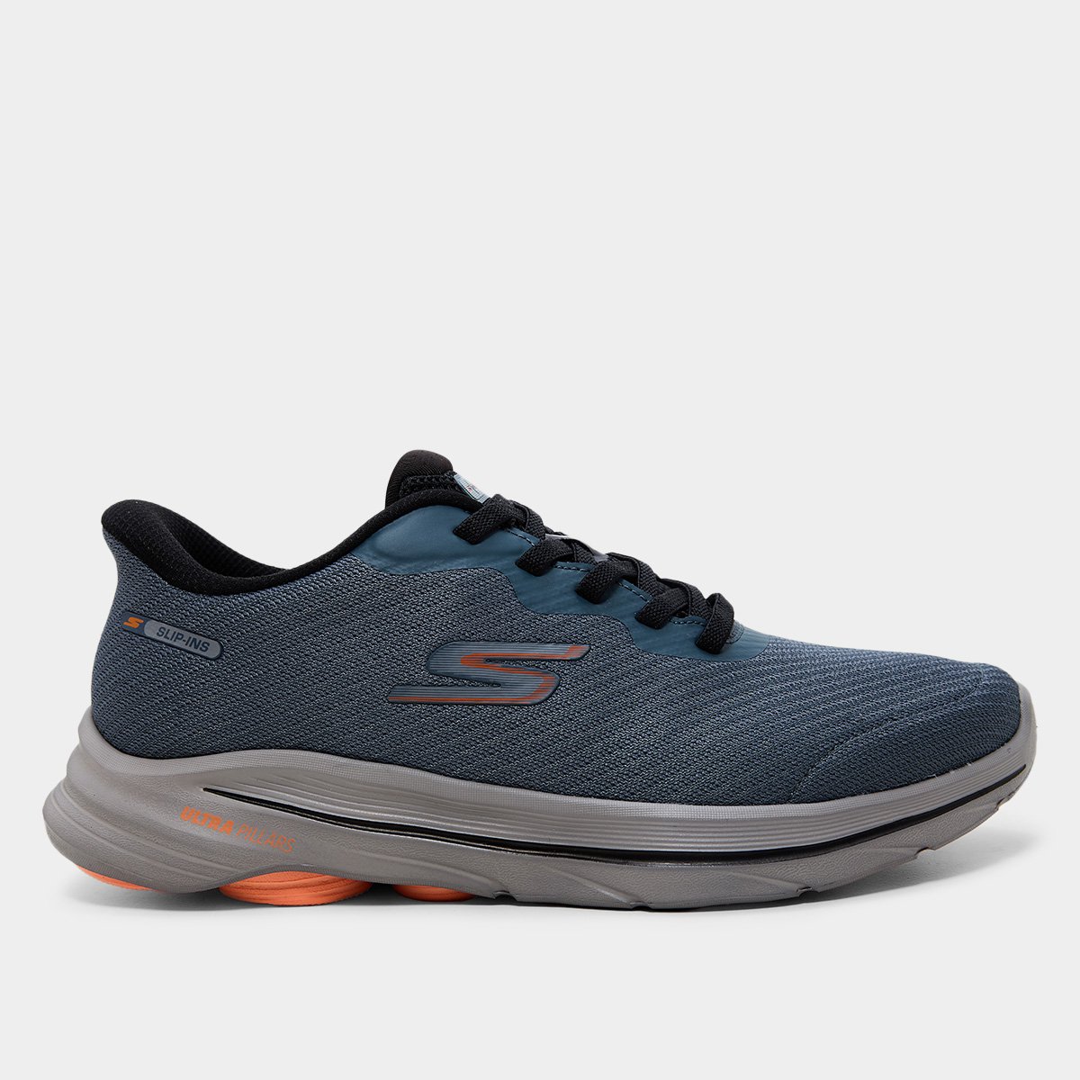 Tenis Skechers Esportivo Chumbo em promoção na Netshoes!