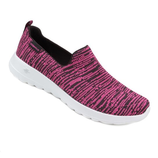 Tênis Skechers Go Walk Joy Nirvana - Preto e Rosa Menor preço em Tênis Skechers Go Walk Joy Nirvana - Preto e Rosa