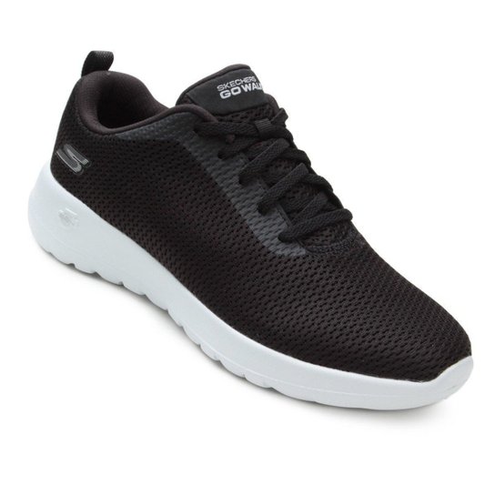 Tênis Skechers Go Walk Joy Paradise Feminino - Preto+Branco