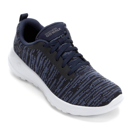 Tênis Skechers Go Walk Joy Rapture Feminino - Azul Escuro Menor preço em Tênis Skechers Go Walk Joy Rapture Feminino - Azul Escuro