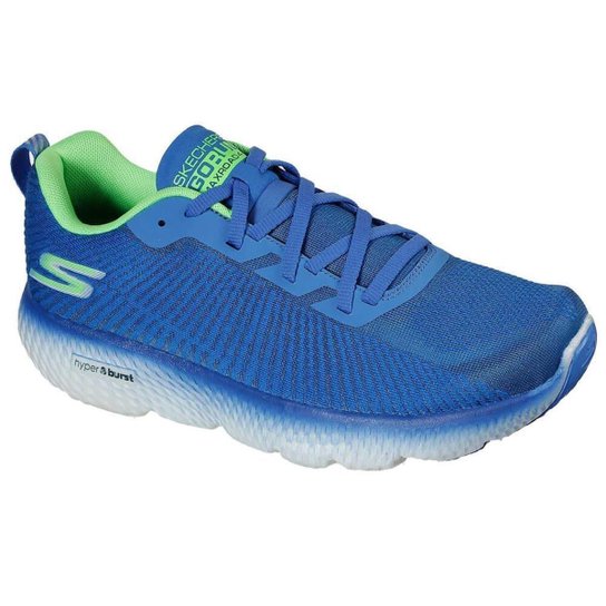 Tênis Skechers GOrun MaxRoad 4+ Plus Masculino - Cinza 41 - Azul Menor preço em Tênis Skechers GOrun MaxRoad 4+ Plus Masculino - Cinza 41 - Azul