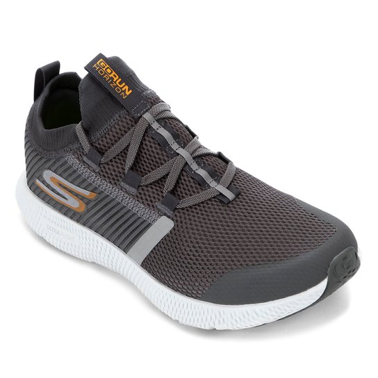 Tênis Skechers Horizon Masculino - Cinza e Laranja Menor preço em Tênis Skechers Horizon Masculino - Cinza e Laranja