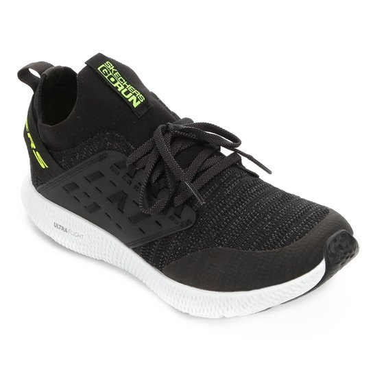 Tênis Skechers Horizon Masculino - Preto+Verde Limão Menor preço em Tênis Skechers Horizon Masculino - Preto+Verde Limão