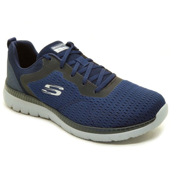 Tênis Skechers Masculino Bountiful Quick Path - Azul Menor preço em Tênis Skechers Masculino Bountiful Quick Path - Azul