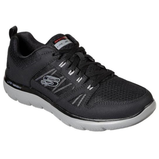 Tênis Skechers Masculino Summits New World Confortável - Preto Menor preço em Tênis Skechers Masculino Summits New World Confortável - Preto