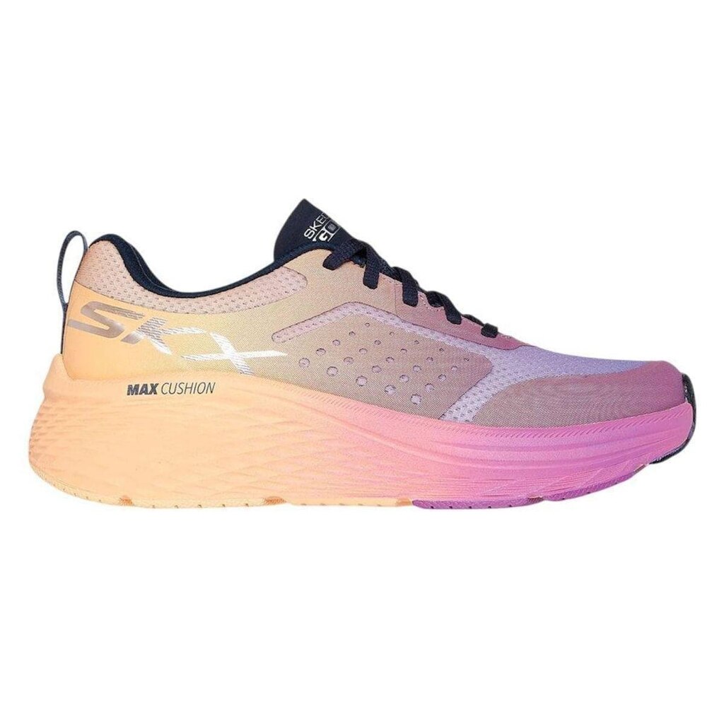 Tênis Skechers Max Cushioning Elite 2.0 Feminino - Laranja e Roxo 36